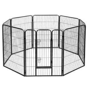 i.Pet 40 8 Panel Dog Playpen Pet Exercise Cage Enclosure Fence Play Pen"