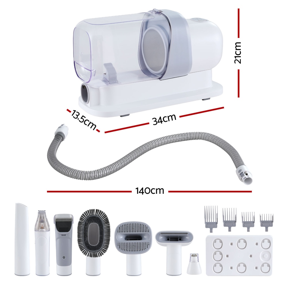 i.Pet Pet Grooming Kit Vacuum Dog Cat Hair Dryer Remover Clipper Brushes Cleaning - Image 2